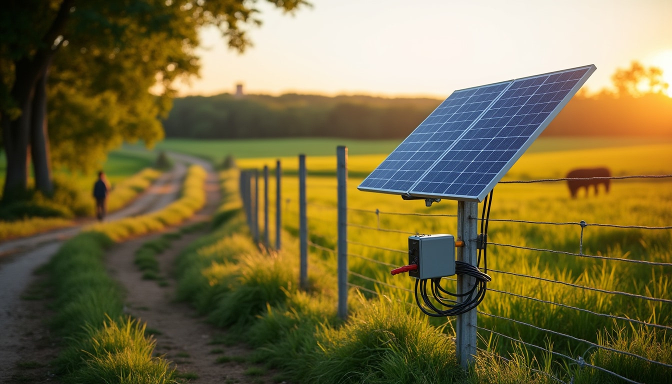 Illustration: Comment fonctionne un panneau solaire pour l’alimentation des clôtures électriques ?