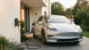Recharger une voiture électrique sur prise domestique