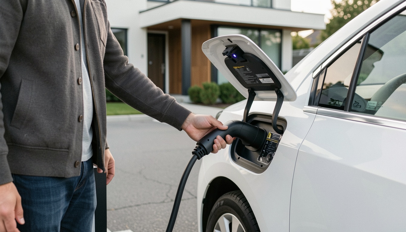 Brancher une voiture électrique sur une borne pas à pas