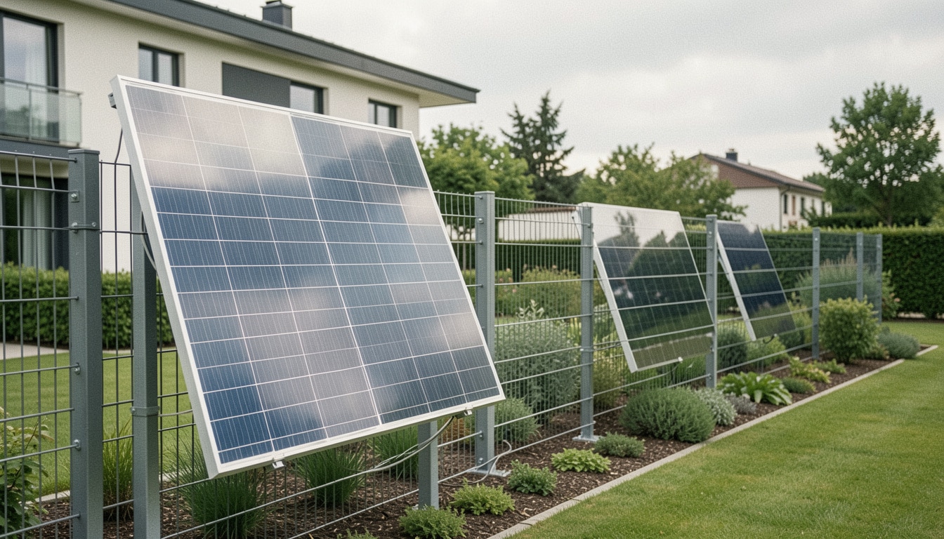 Panneaux solaires sur une clôture rigide : bonne idée ?